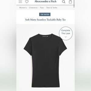 NEW Abercrombie & Fitch, seamless baby tee